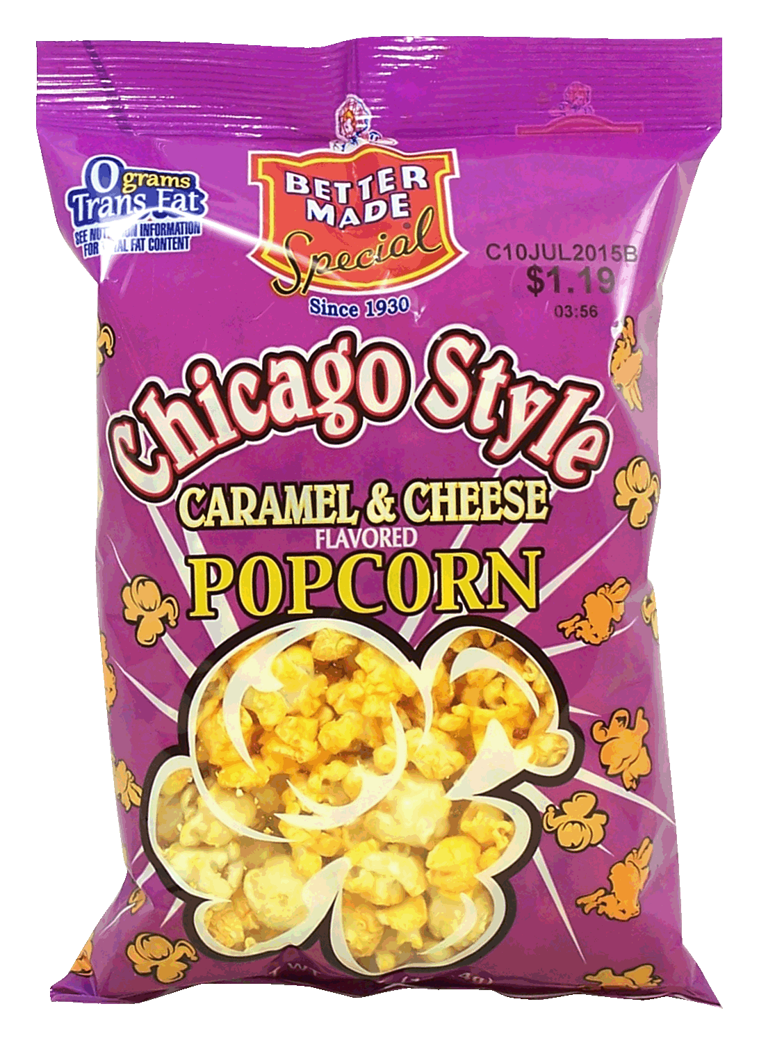 Better Made Chicago Style caramel & cheese flavored popped popcorn Full-Size Picture